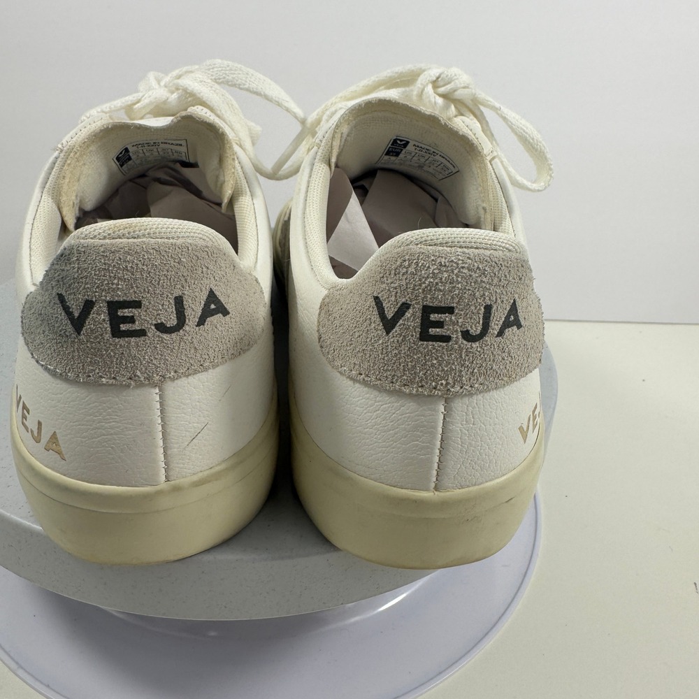 Veja Esplar Leather Sneakers White Minimalist Casual Lace Up Shoes Size 6 - Picture 8 of 15